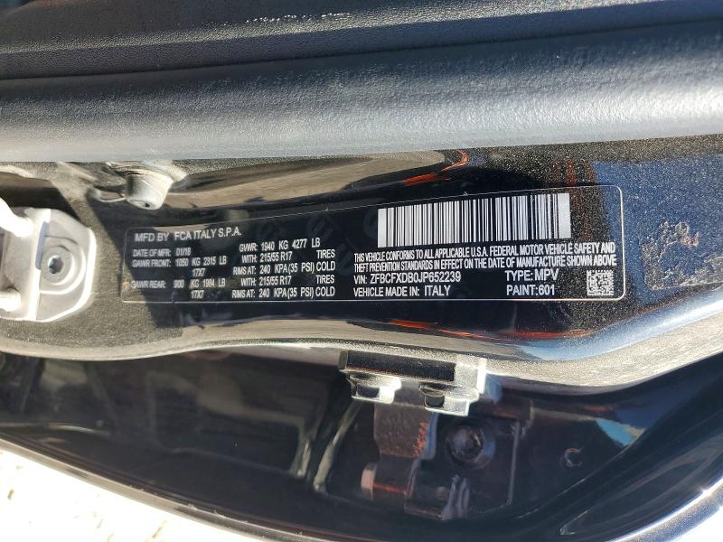 Aukcja sprzedaży 2018 Fiat 500x, vin: ZFBCFXDB0JP652239, numer aukcji: 46652446