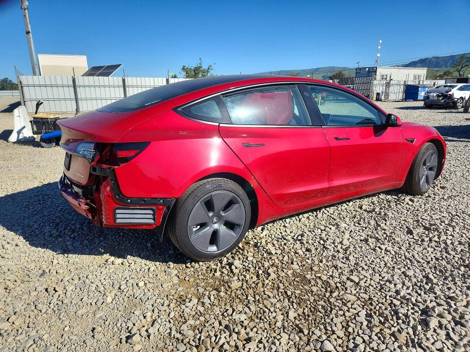Продажа на аукционе авто 2022 Tesla Model 3, vin: 5YJ3E1EB0NF298492, номер лота: 77167365