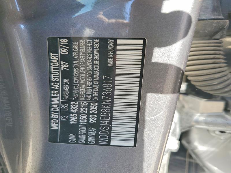 Aukcja sprzedaży 2019 Mercedes-benz Cla, vin: WDDSJ4EB8KN736817, numer aukcji: 79488795
