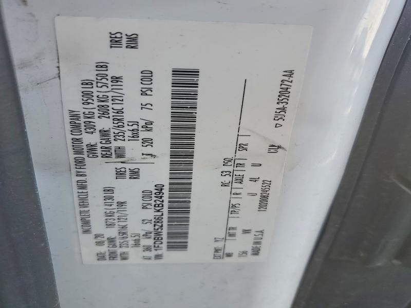 Продаж на аукціоні авто 2020 Ford Transit, vin: 1FDBW5Z86LKB24940, номер лоту: 79973105
