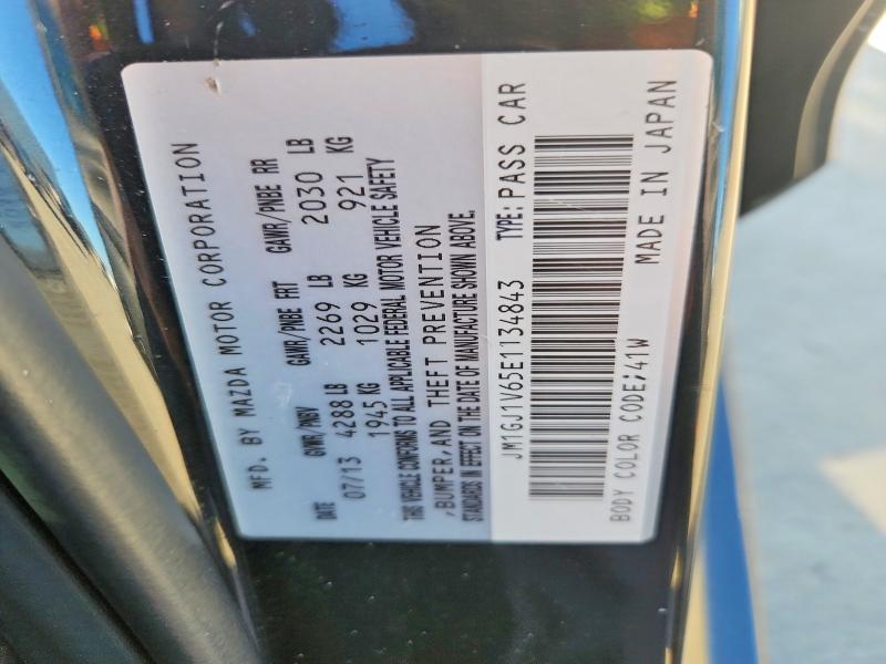 2014 Mazda 6 მანქანა იყიდება აუქციონზე, vin: JM1GJ1V65E1134843, აუქციონის ნომერი: 47418726