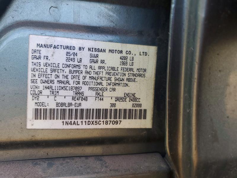 Продажа на аукционе авто 2005 Niss Altima, vin: 1N4AL11DX5C187097, номер лота: 79918085