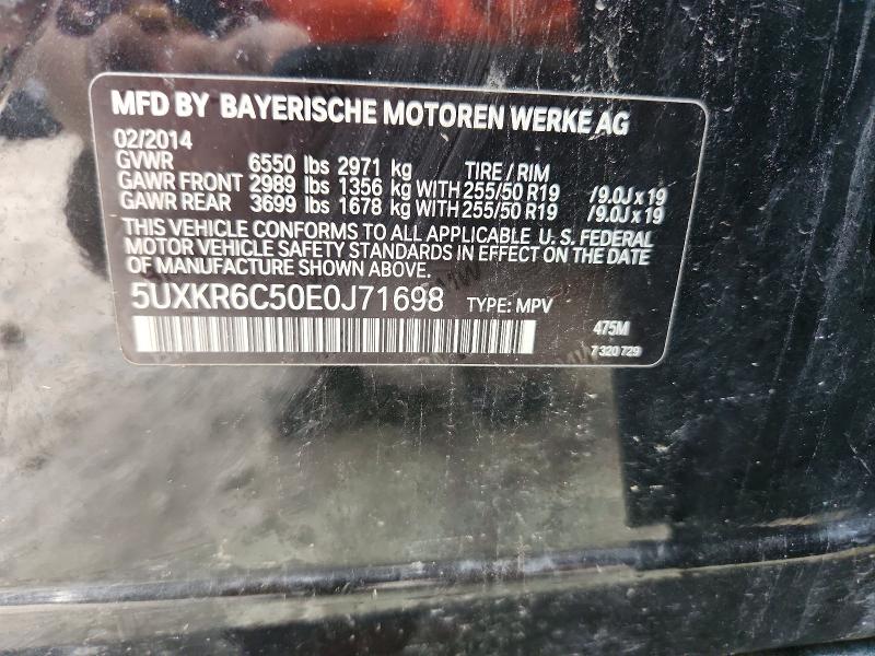 Aukcja sprzedaży 2014 Bmw X5, vin: 5UXKR6C50E0J71698, numer aukcji: 45574026