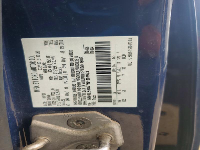 2022 Ford Transit Connect მანქანა იყიდება აუქციონზე, vin: NM0LS6S27N1507923, აუქციონის ნომერი: 47995696