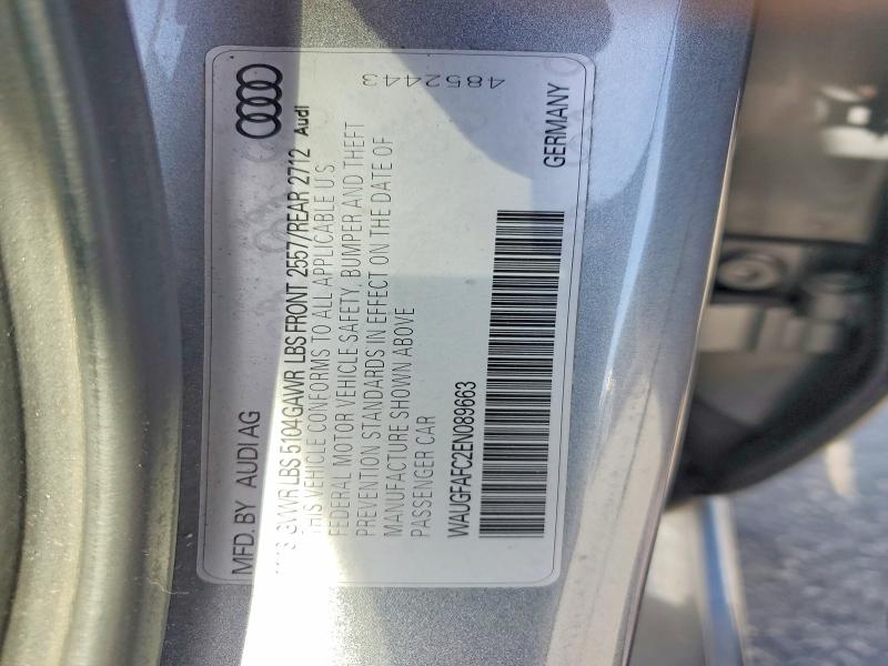 Aukcja sprzedaży 2014 Audi A6, vin: WAUGFAFC2EN089663, numer aukcji: 79731975