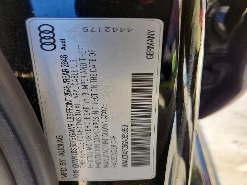 Aukcja sprzedaży 2016 Audi A6, vin: WAUCFAFC5GN099959, numer aukcji: 47702286