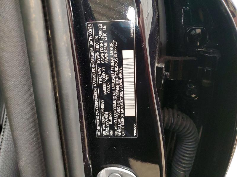 46267116 :رقم المزاد ، YV4L12WK0S2148992 vin ، 2025 Volvo V60 Cross Country مزاد بيع