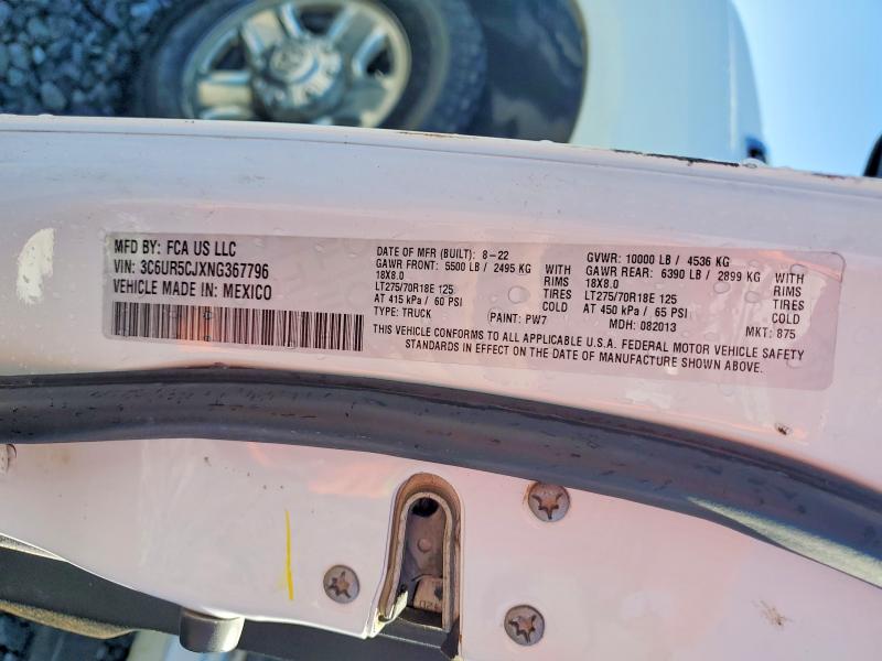 Продажа на аукционе авто 2022 Ram 2500, vin: 3C6UR5CJXNG367796, номер лота: 46994656