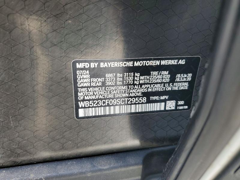 79444245 :رقم المزاد ، WB523CF09SCT29558 vin ، 2025 Bmw Ix مزاد بيع