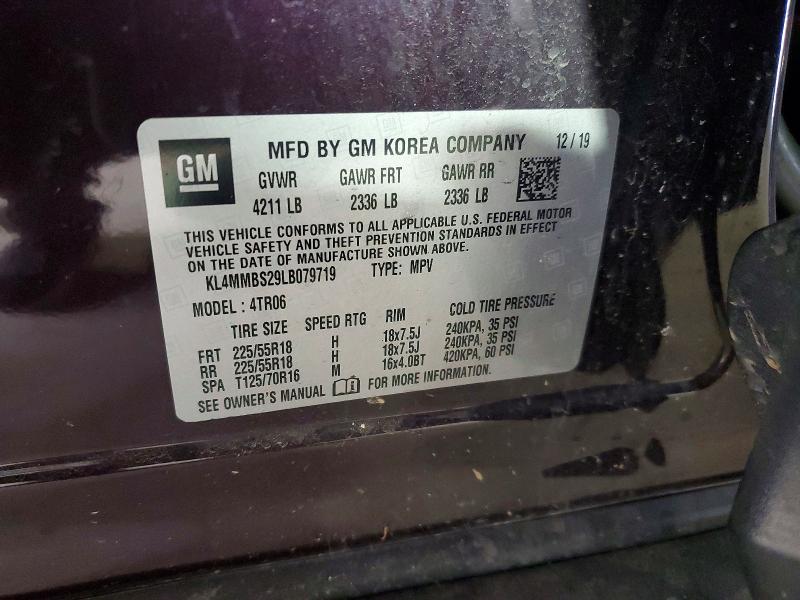 Aukcja sprzedaży 2020 Buick Encore Gx, vin: KL4MMBS29LB079719, numer aukcji: 47625126