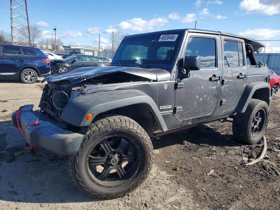 Продажа на аукционе авто 2016 Jeep Wrangler Unlimited, vin: 1C4BJWDG9GL278744, номер лота: 46536446