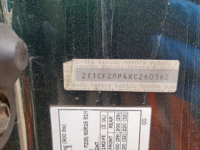 45645736 :رقم المزاد ، 2T1CF28P4XC260362 vin ، 1999 Toyota Camry Solara مزاد بيع