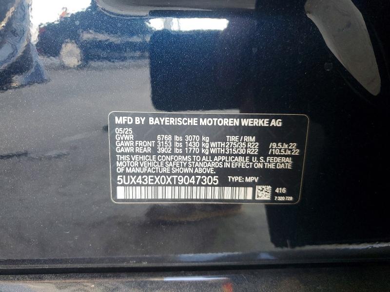 Продажа на аукционе авто 2026 Bmw X6, vin: 5UX43EX0XT9047305, номер лота: 45477406