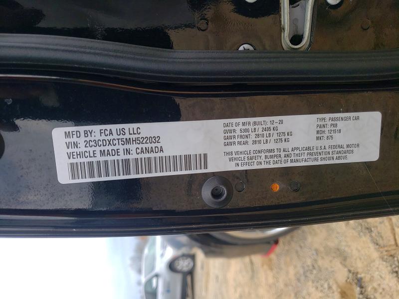 Продаж на аукціоні авто 2021 Dodge Charger, vin: 2C3CDXCT5MH522032, номер лоту: 47889406
