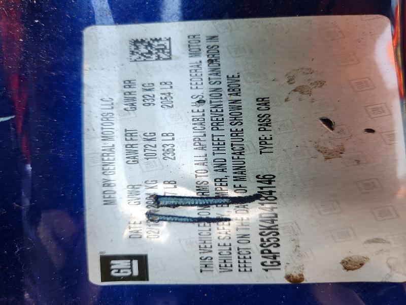 Aukcja sprzedaży 2013 Buick Verano, vin: 1G4PS5SK4D4184146, numer aukcji: 47836756