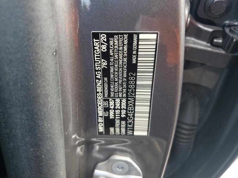 Продаж на аукціоні авто 2021 Mercedes-benz A, vin: W1K3G4EBXMJ258882, номер лоту: 48227246
