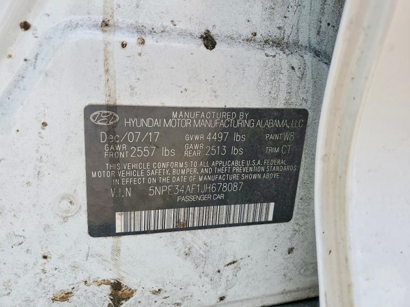 Aukcja sprzedaży 2018 Hyundai Sonata, vin: 5NPE34AF1JH678087, numer aukcji: 47347356