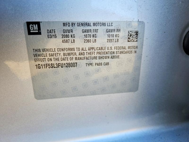 Aukcja sprzedaży 2015 Chevrolet Malibu, vin: 1G11F5SL3FU128007, numer aukcji: 46525486