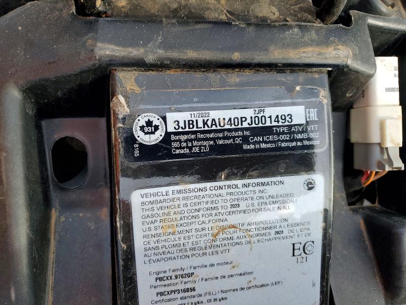 Aukcja sprzedaży 2023 Can-am Outlander, vin: 3JBLKAU40PJ001493, numer aukcji: 46541636