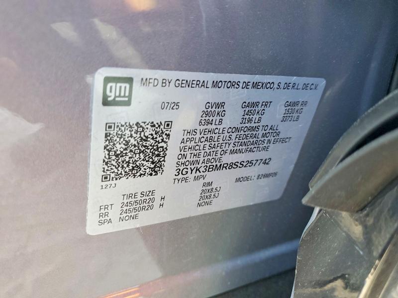 2025 Cadillac Optiq მანქანა იყიდება აუქციონზე, vin: 3GYK3BMR8SS257742, აუქციონის ნომერი: 47577136