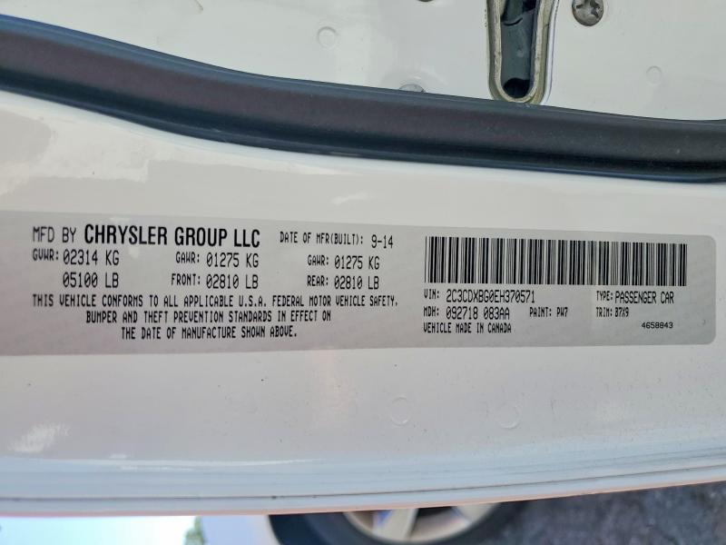 Продажа на аукционе авто 2014 Dodge Charger, vin: 2C3CDXBG0EH370571, номер лота: 46469506