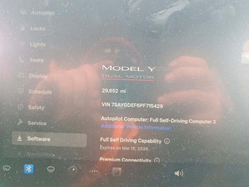 Aukcja sprzedaży 2023 Tesla Model Y, vin: 7SAYGDEF6PF715429, numer aukcji: 45523746