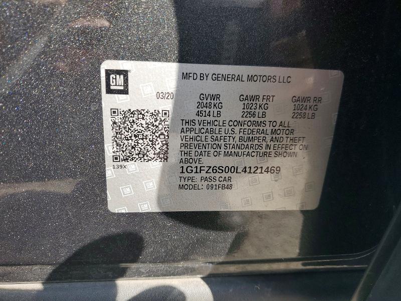 Продажа на аукционе авто 2020 Chevrolet Bolt Ev, vin: 1G1FZ6S00L4121469, номер лота: 46895846
