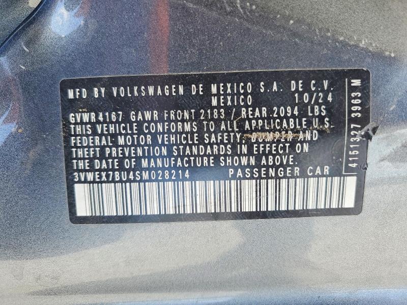 Продажа на аукционе авто 2025 Volkswagen Jetta, vin: 3VWEX7BU4SM028214, номер лота: 47266336