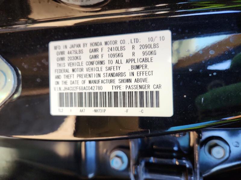 Aukcja sprzedaży 2010 Acura Tsx, vin: JH4CU2F68AC042780, numer aukcji: 46367016