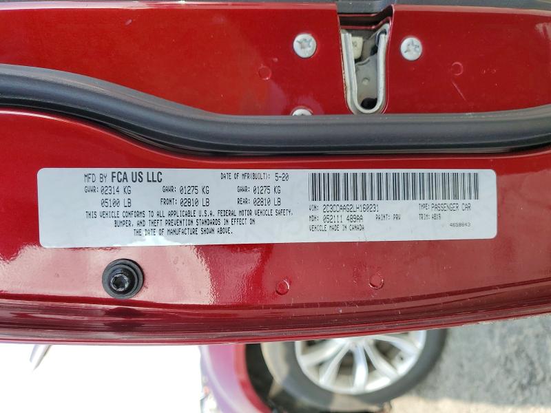 79878535 :رقم المزاد ، 2C3CCAAG2LH160231 vin ، 2020 Chrysler 300 مزاد بيع
