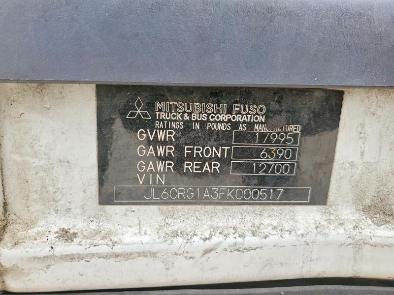 2015 Mitsubishi Fe140 მანქანა იყიდება აუქციონზე, vin: JL6CRG1A3FK000517, აუქციონის ნომერი: 48121656