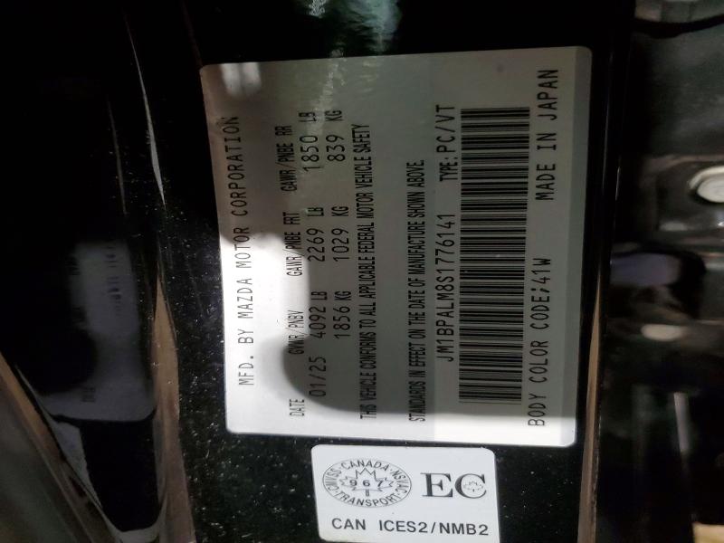 Продажа на аукционе авто 2025 Mazda 3, vin: JM1BPALM8S1776141, номер лота: 47613406