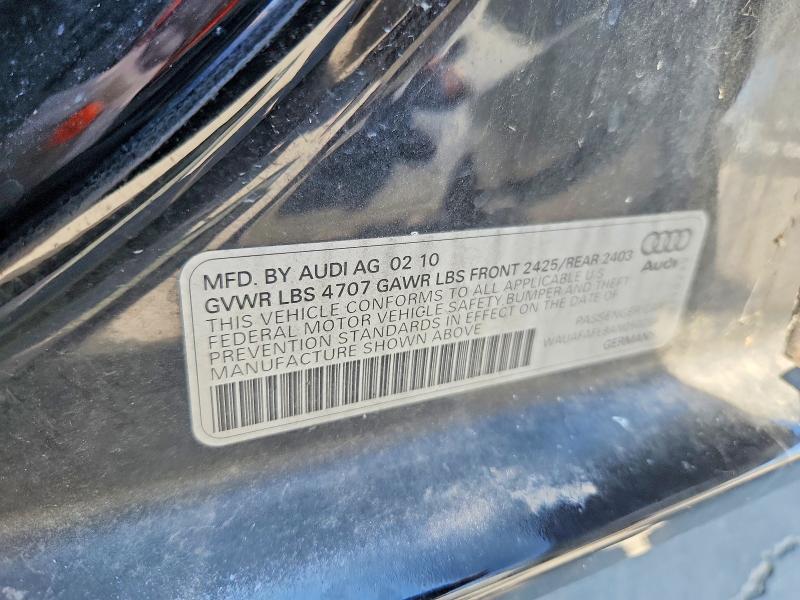 Продаж на аукціоні авто 2010 Audi A4, vin: WAUAFAFL8AN050284, номер лоту: 47889896
