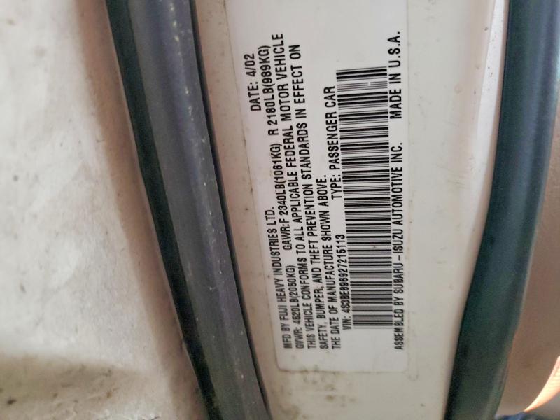 Aukcja sprzedaży 2002 Subaru Legacy, vin: 4S3BE896927215113, numer aukcji: 47376326
