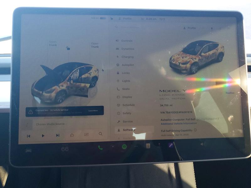Продажа на аукционе авто 2023 Tesla Model Y, vin: 7SAYGDEE4PA061874, номер лота: 46699566