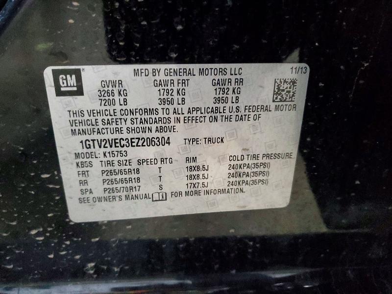 Продаж на аукціоні авто 2014 Gmc Sierra, vin: 1GTV2VEC3EZ206304, номер лоту: 47014376