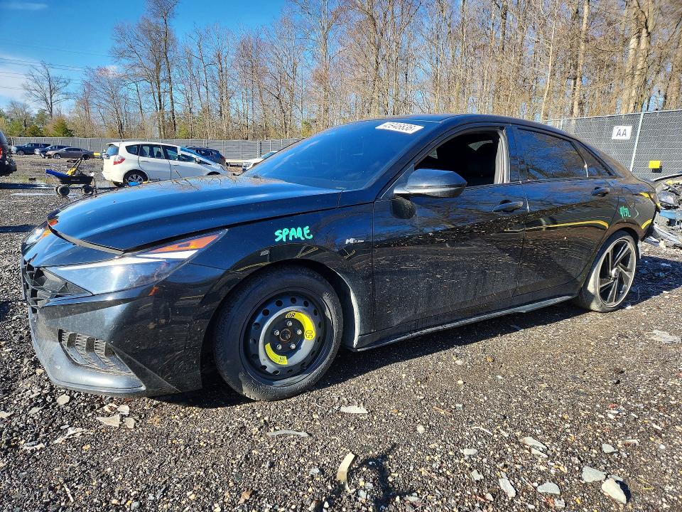 Продажа на аукционе авто 2022 Hyundai Elantra, vin: KMHLR4AF2NU305475, номер лота: 45946836