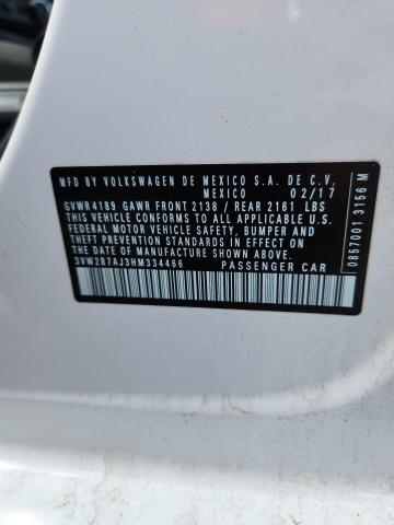 Продаж на аукціоні авто 2017 Volkswagen Jetta, vin: 3VW2B7AJ3HM334466, номер лоту: 47503086