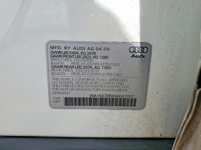 Aukcja sprzedaży 2009 Audi Q5, vin: WA1KK78RX9A047097, numer aukcji: 46225646