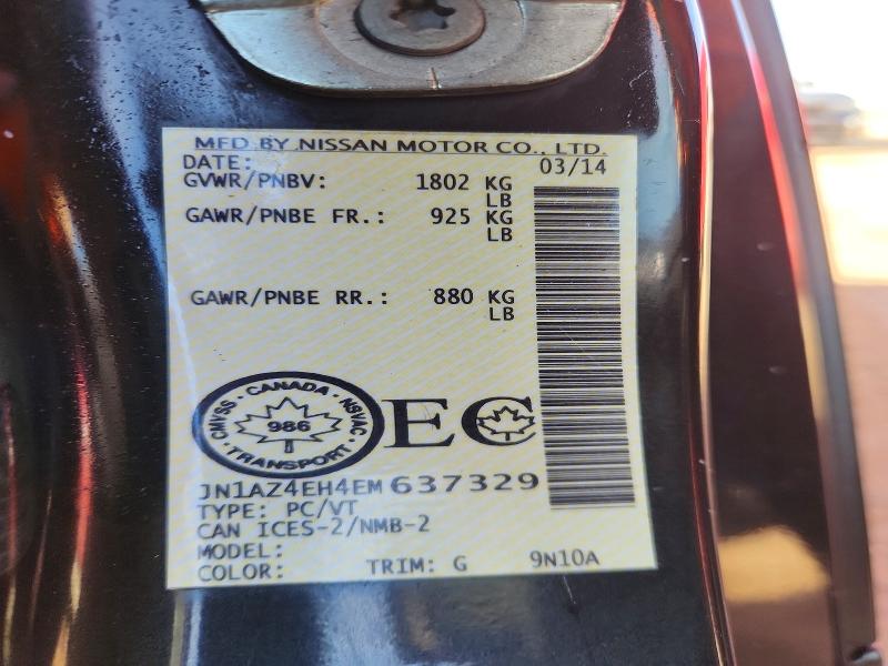 Продаж на аукціоні авто 2014 Nissan 370z, vin: JN1AZ4EH4EM637329, номер лоту: 47296416