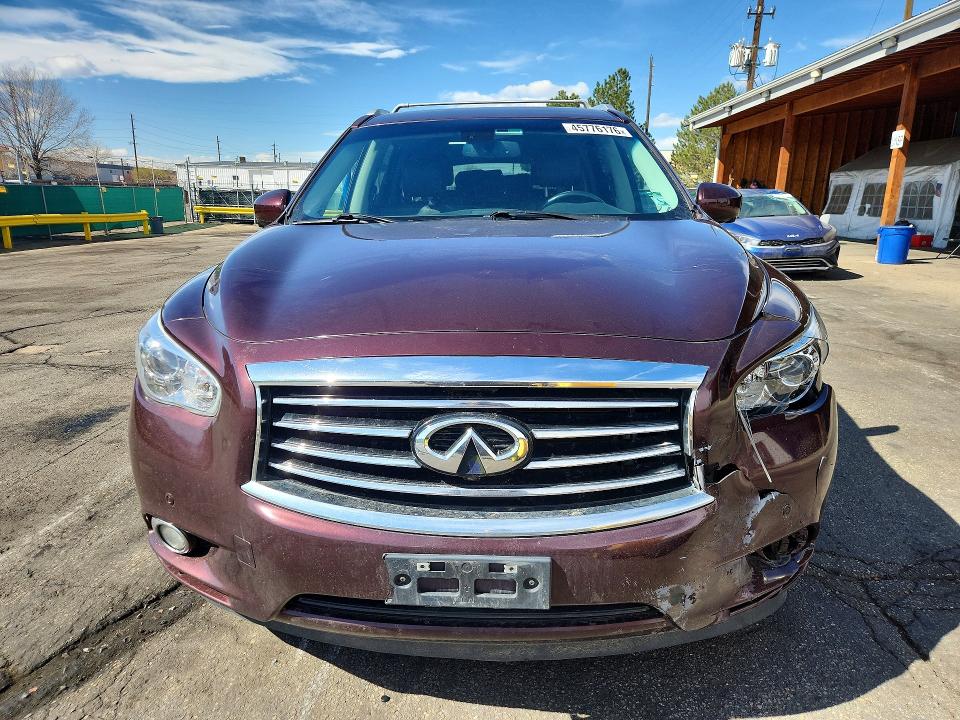 2014 Infiniti Qx60 მანქანა იყიდება აუქციონზე, vin: 5N1AL0MM9EC553658, აუქციონის ნომერი: 45776176