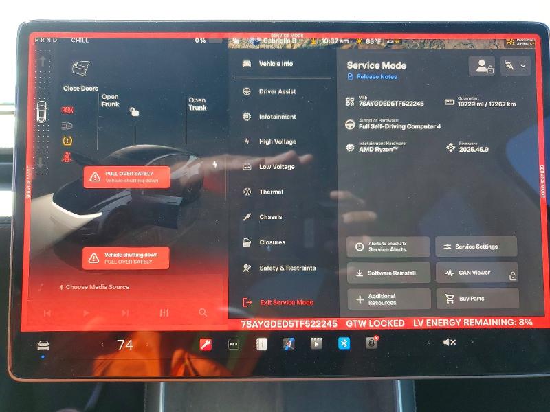 Продаж на аукціоні авто 2026 Tesla Model Y, vin: 7SAYGDED5TF522245, номер лоту: 45484566