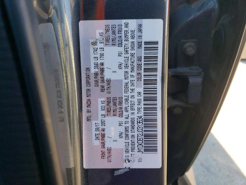 46408796 :رقم المزاد ، JM1DKDB72J0313534 vin ، 2018 Mazda Cx-3 مزاد بيع