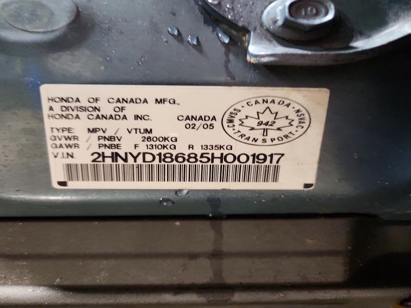 Продажа на аукционе авто 2005 Acura Mdx, vin: 2HNYD18685H001917, номер лота: 47103826