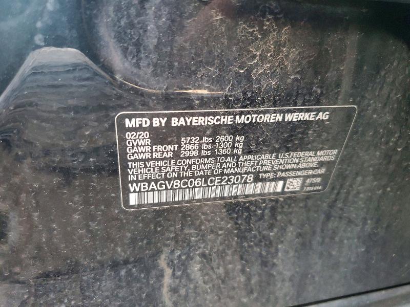 Aukcja sprzedaży 2020 Bmw M850xi, vin: WBAGV8C06LCE23078, numer aukcji: 46633696