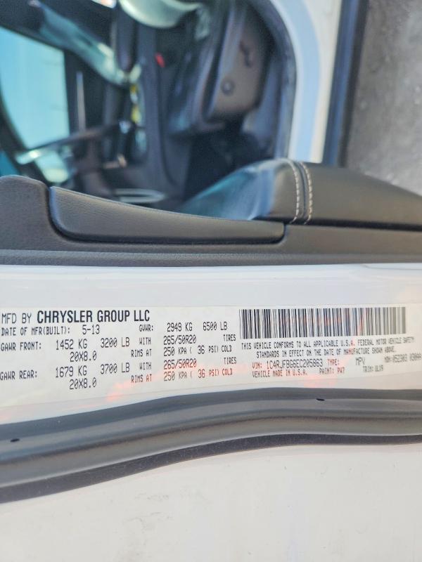 Продажа на аукционе авто 2014 Jeep Grand Cherokee, vin: 1C4RJFBG6EC205863, номер лота: 46126346