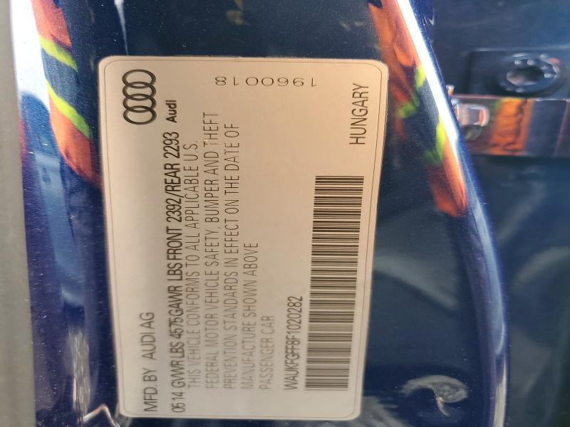 47355186 :رقم المزاد ، WAUKFGFF8F1020282 vin ، 2015 Audi A3 مزاد بيع