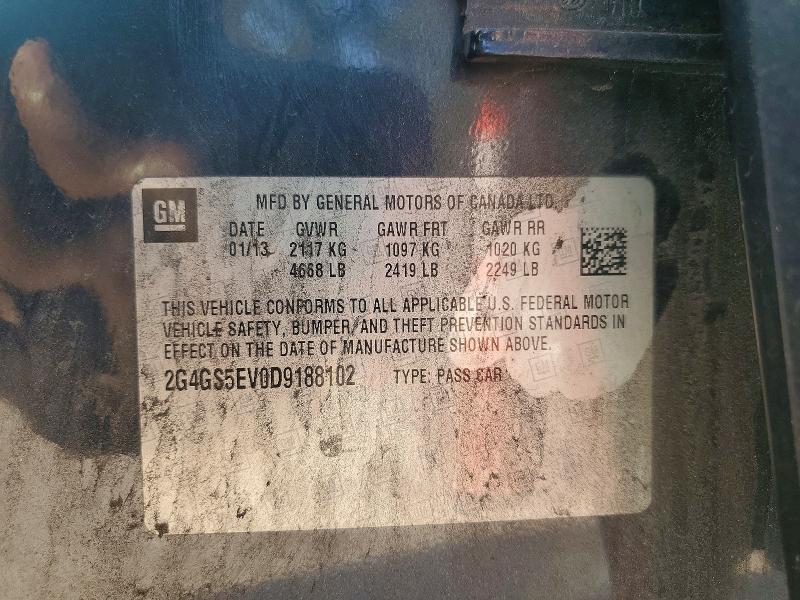 Продаж на аукціоні авто 2013 Buick Regal, vin: 2G4GS5EV0D9188102, номер лоту: 45471466