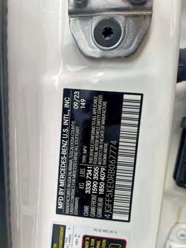 48426716 :رقم المزاد ، 4JGFF5KE0RB067774 vin ، 2024 Mercedes-benz Gls مزاد بيع