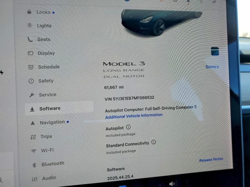 Продаж на аукціоні авто 2021 Tesla Model 3, vin: 5YJ3E1EB7MF098532, номер лоту: 75986405